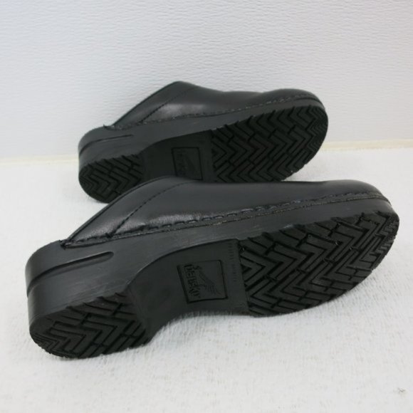 Dansko Polished Leather Mules Clogs Slides Shoes - Picture 5 of 7